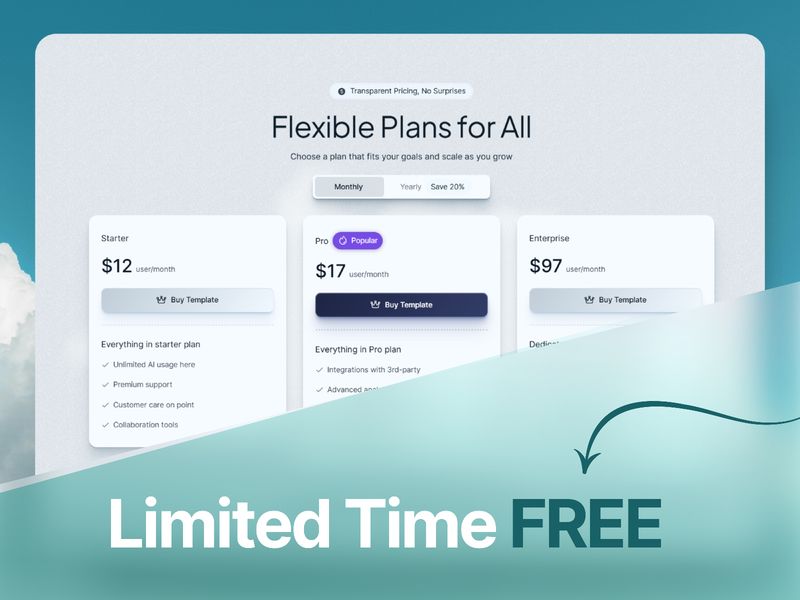 Alter — SaaS İniş Sayfası Şablonu - Hover