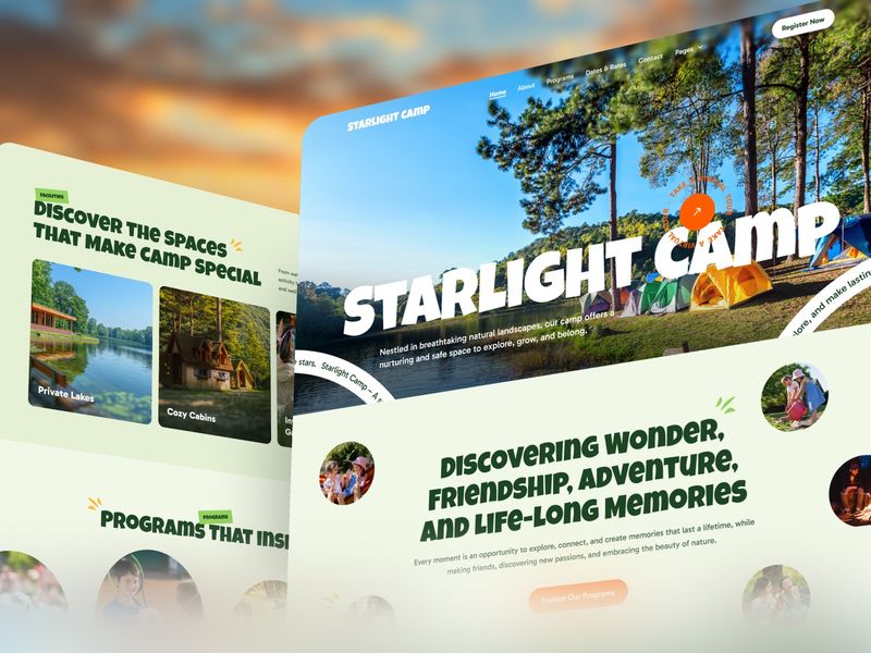 Star Camp — Topluluk Web Sitesi Şablonu