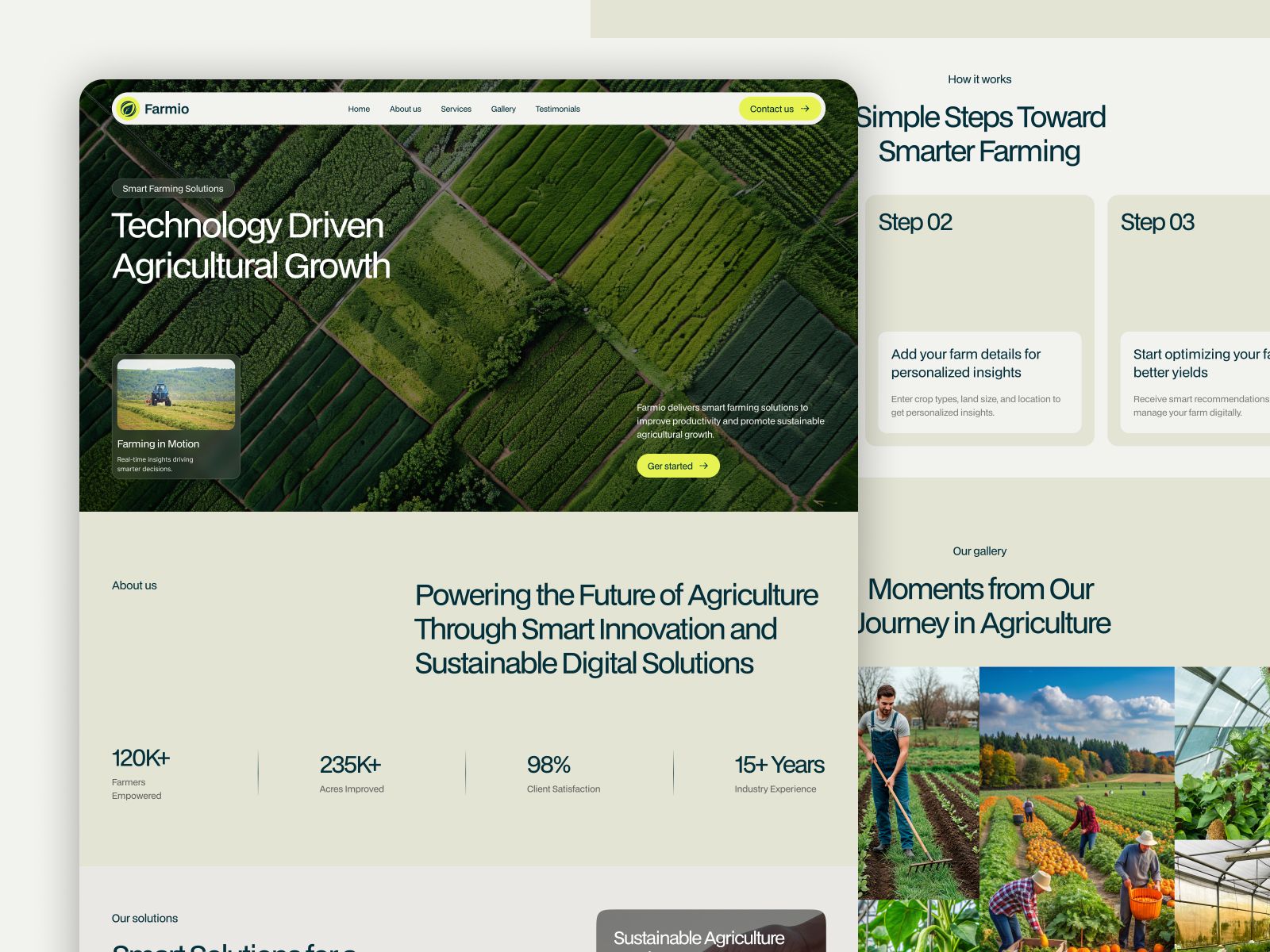 Farmio — Agriculture Landing Page Template screenshot 4