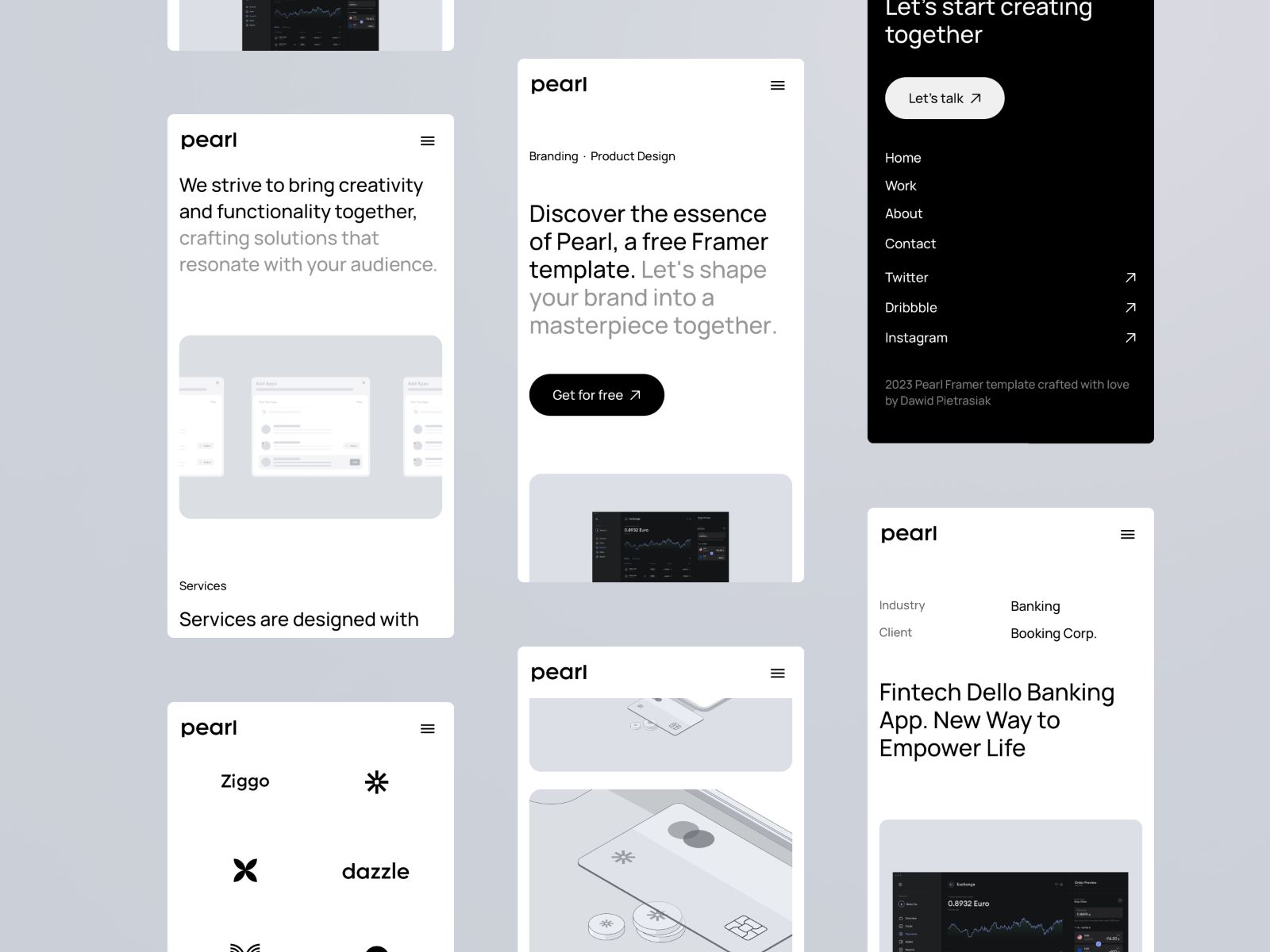 Pearl — Creative Portfolio Website Template screenshot 3