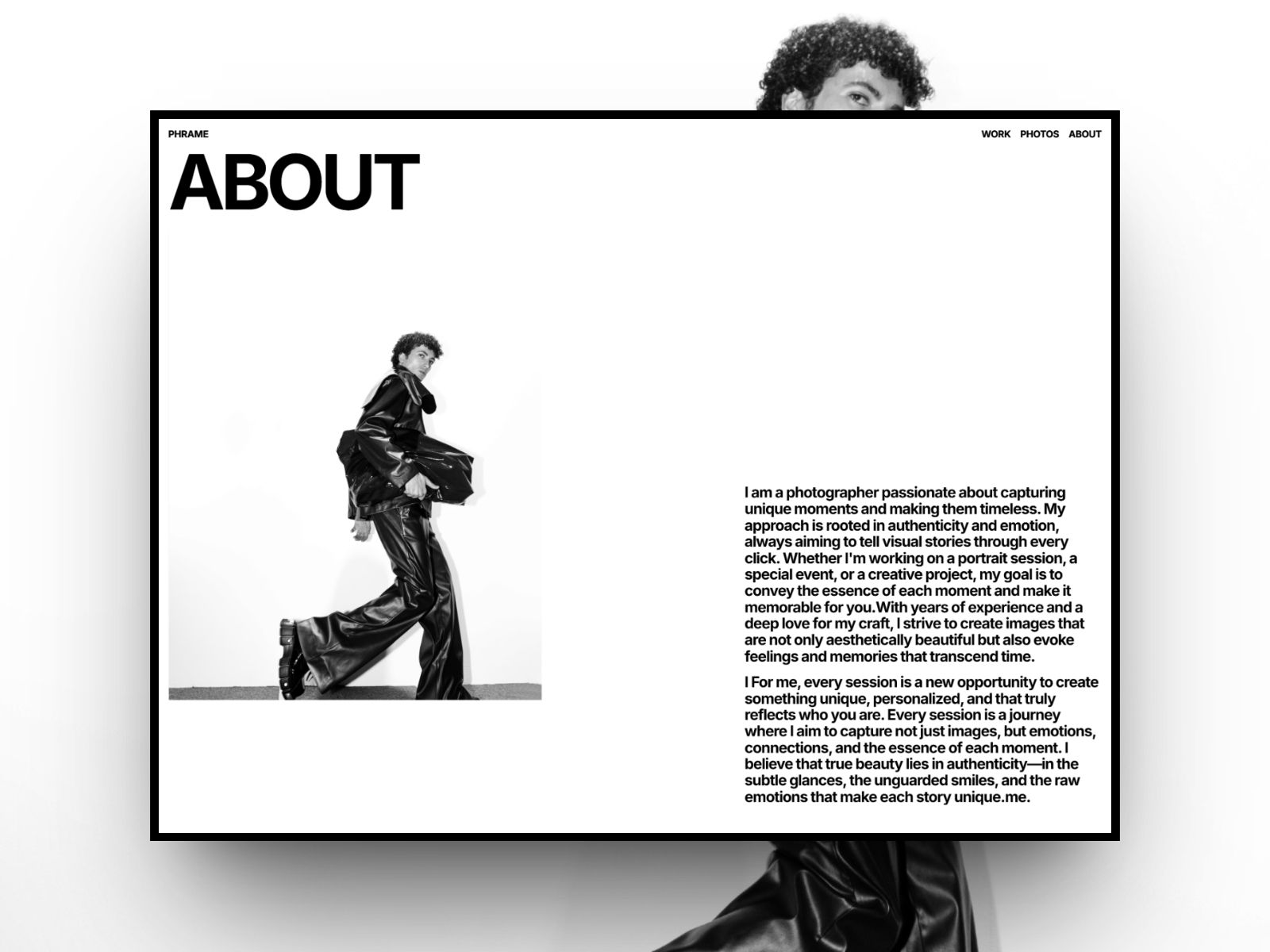 Phrame — Creative Website Template screenshot 4