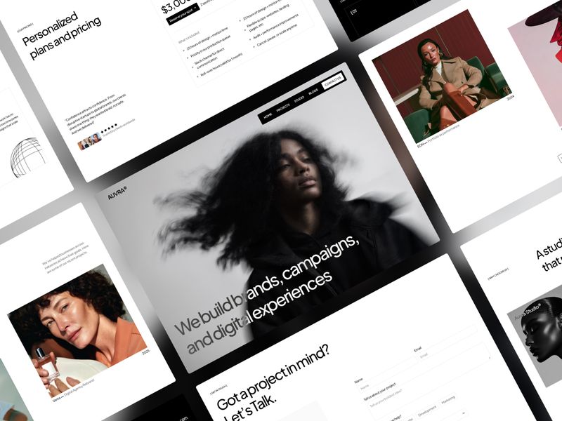 Auvra® — Yaratıcı Web Sitesi Şablonu