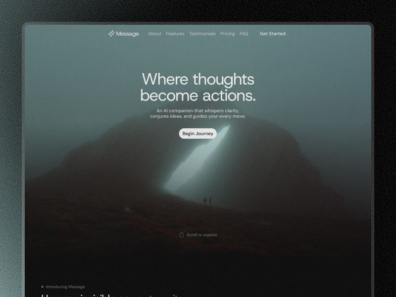 Message — İşletme Web Sitesi Şablonu