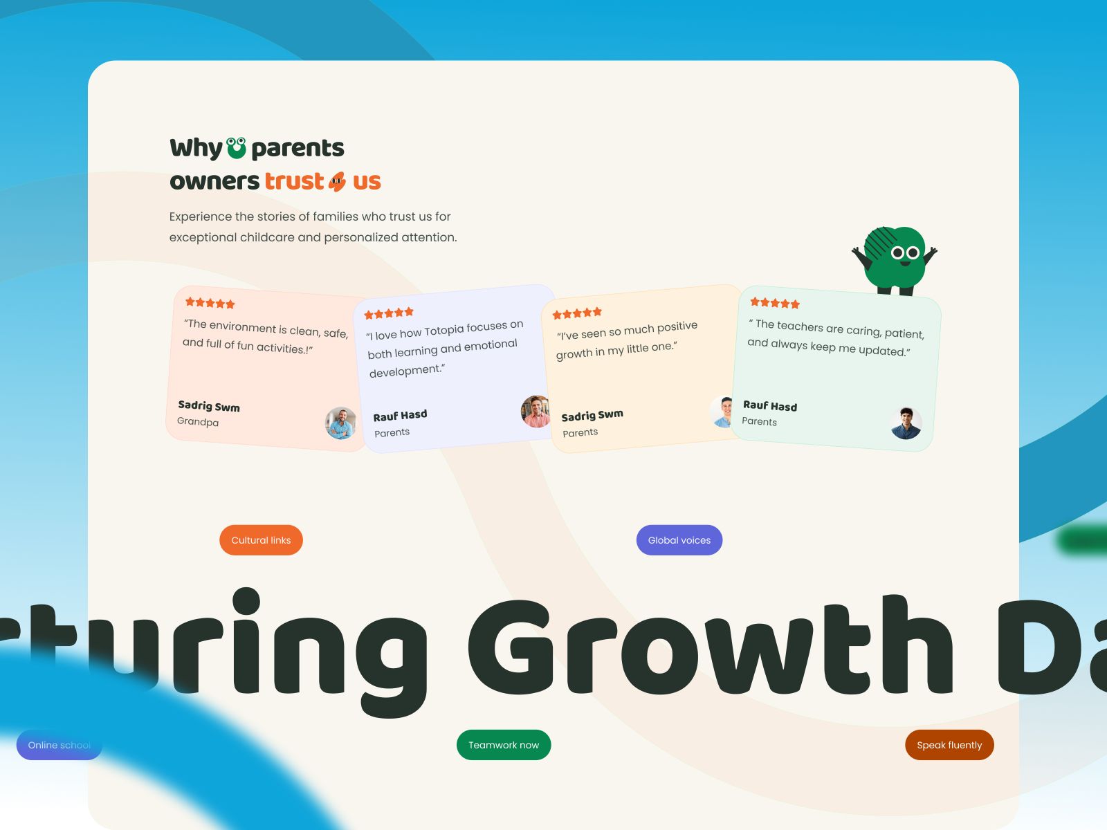 Totopia — Childcare Center Website Template screenshot 4