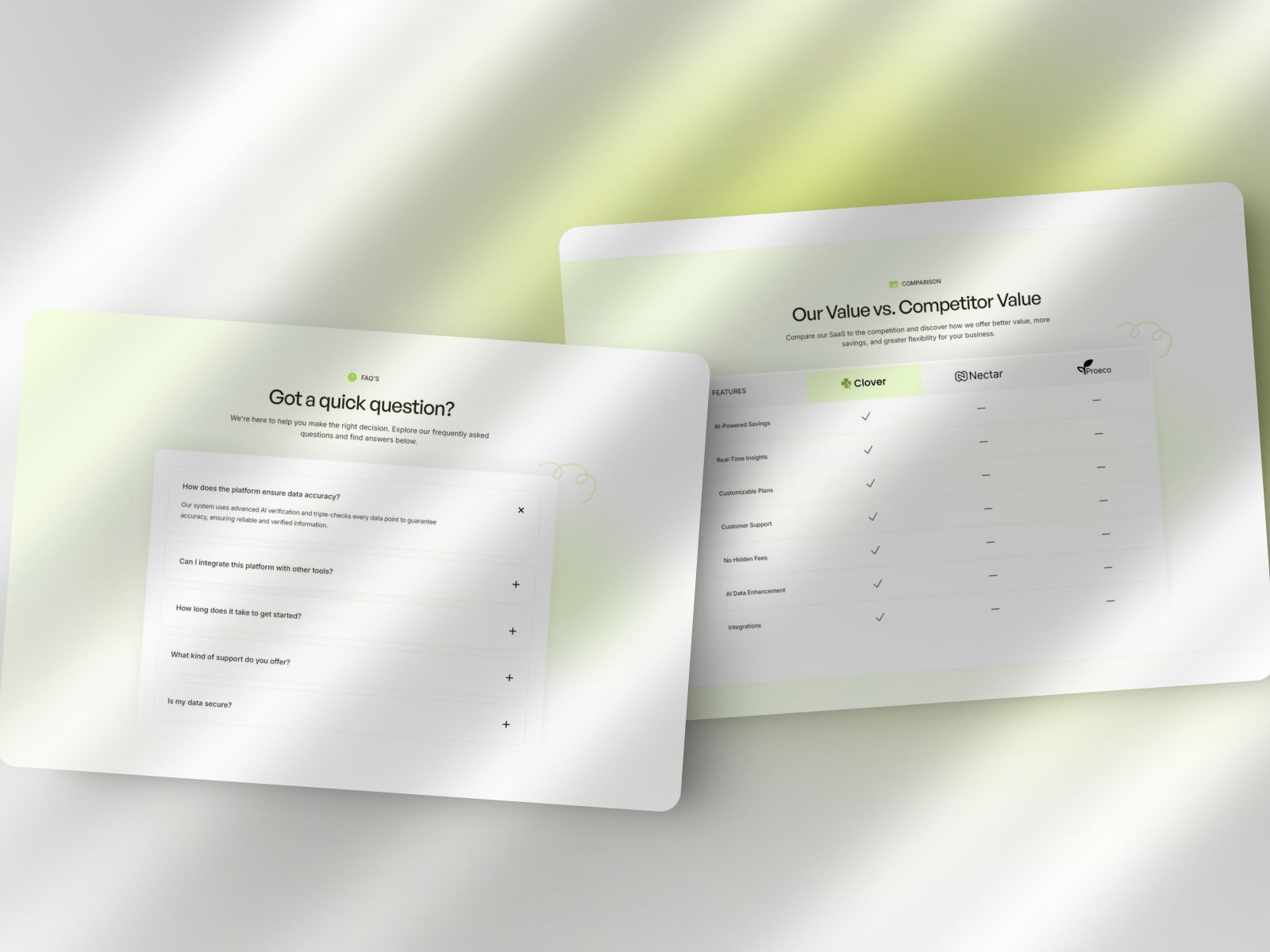 Clover — SaaS Website Template screenshot 3