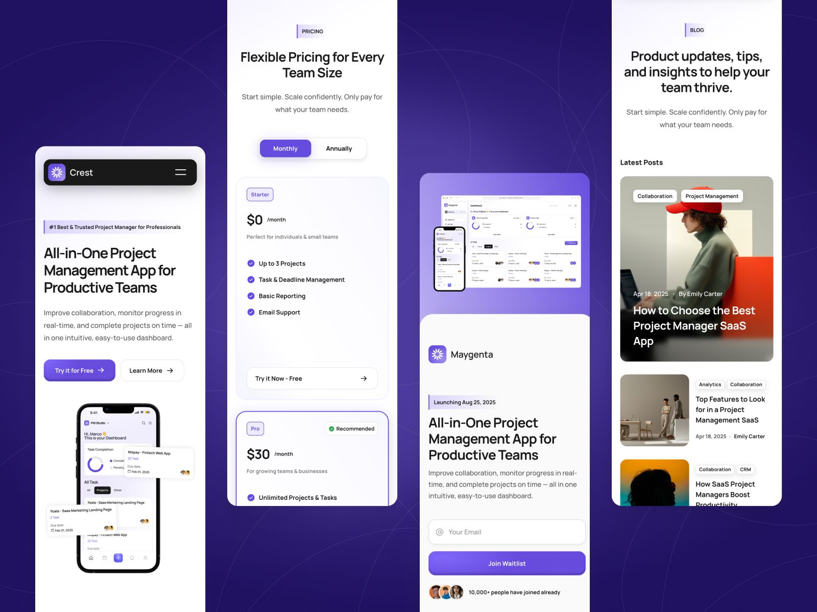Crest — Business Website Template screenshot 4