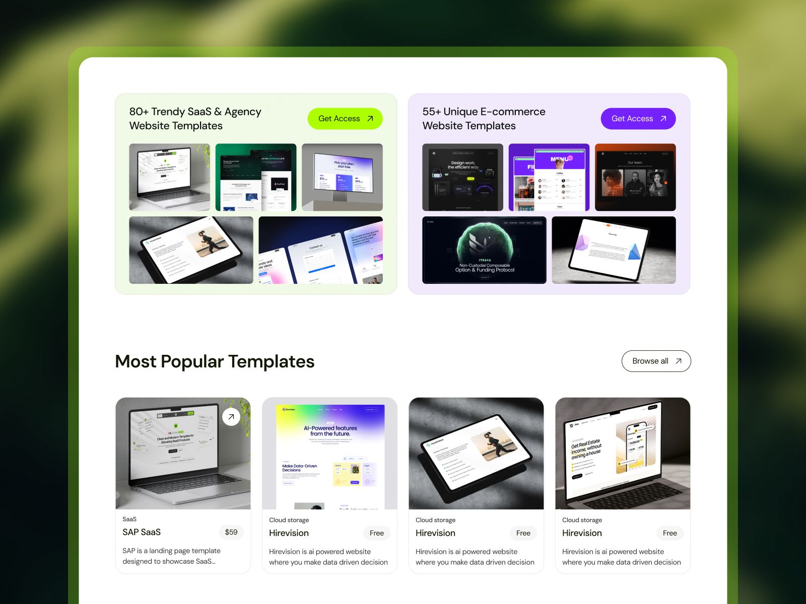 HubStore — Framer Membership Website Template screenshot 3