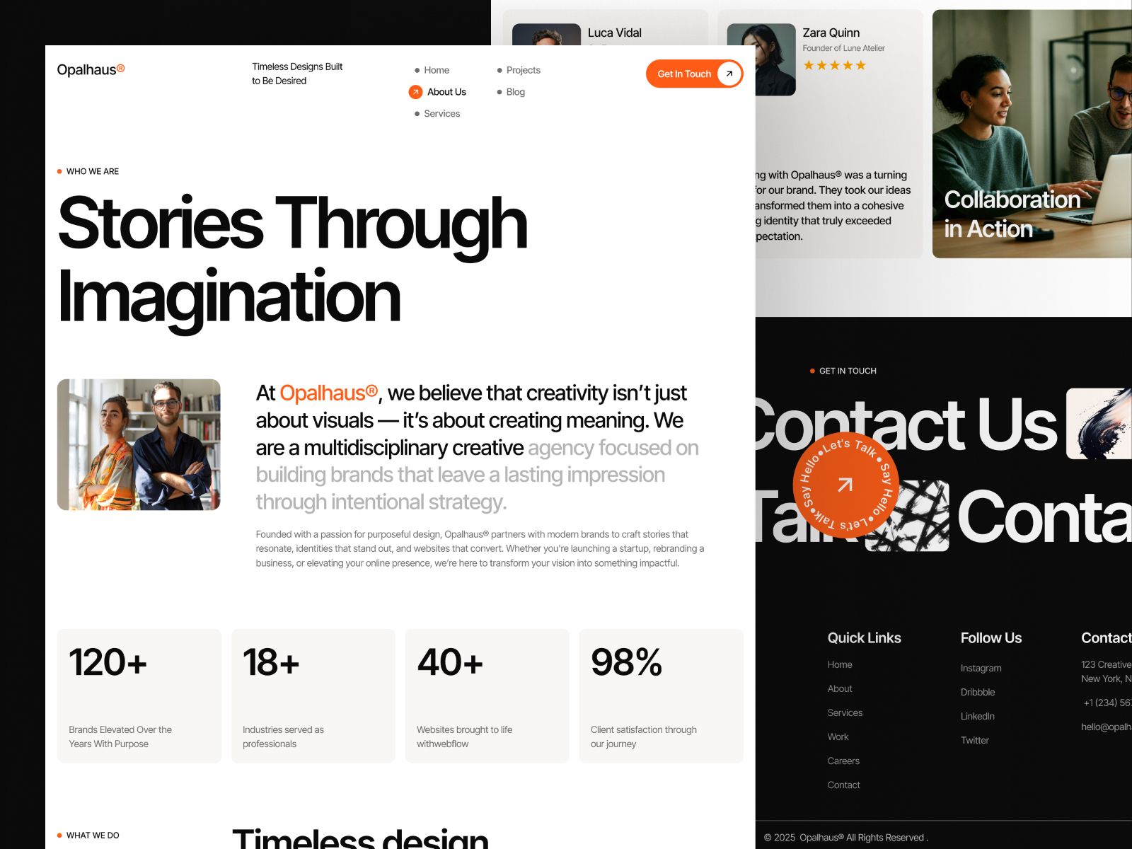 Opalhaus — Business Website Template screenshot 3
