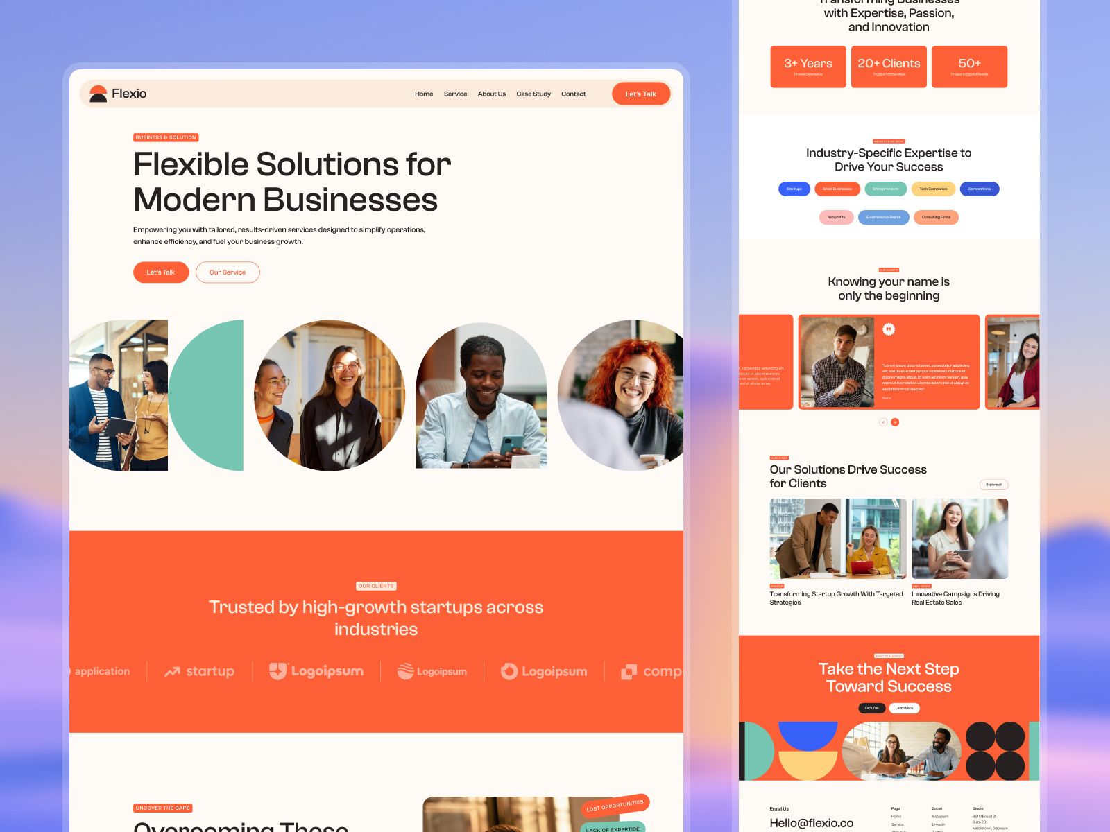 Flexio — Business Website Template screenshot 3