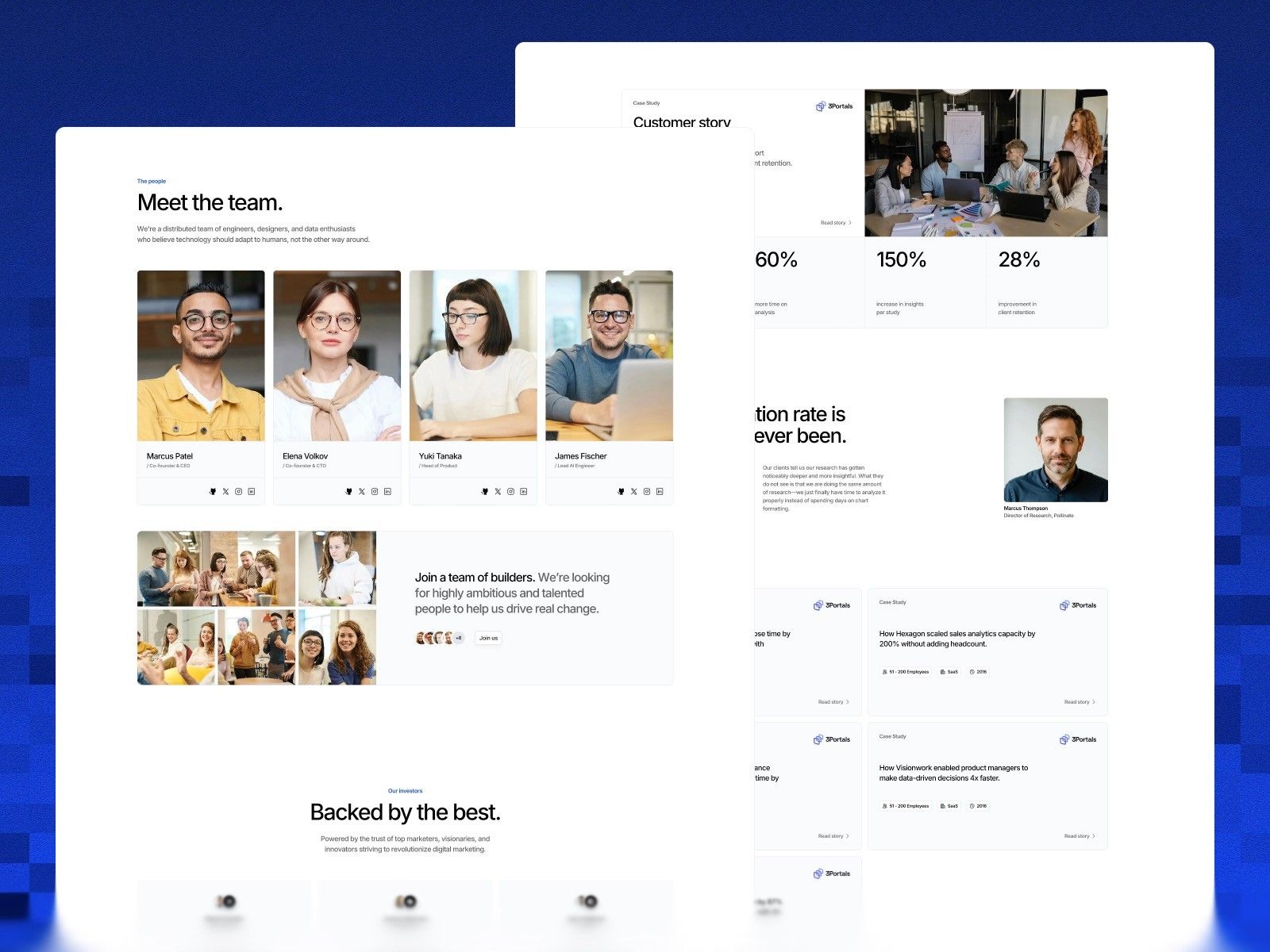 Lumis — Professional AI SaaS Landing Page Template screenshot 3