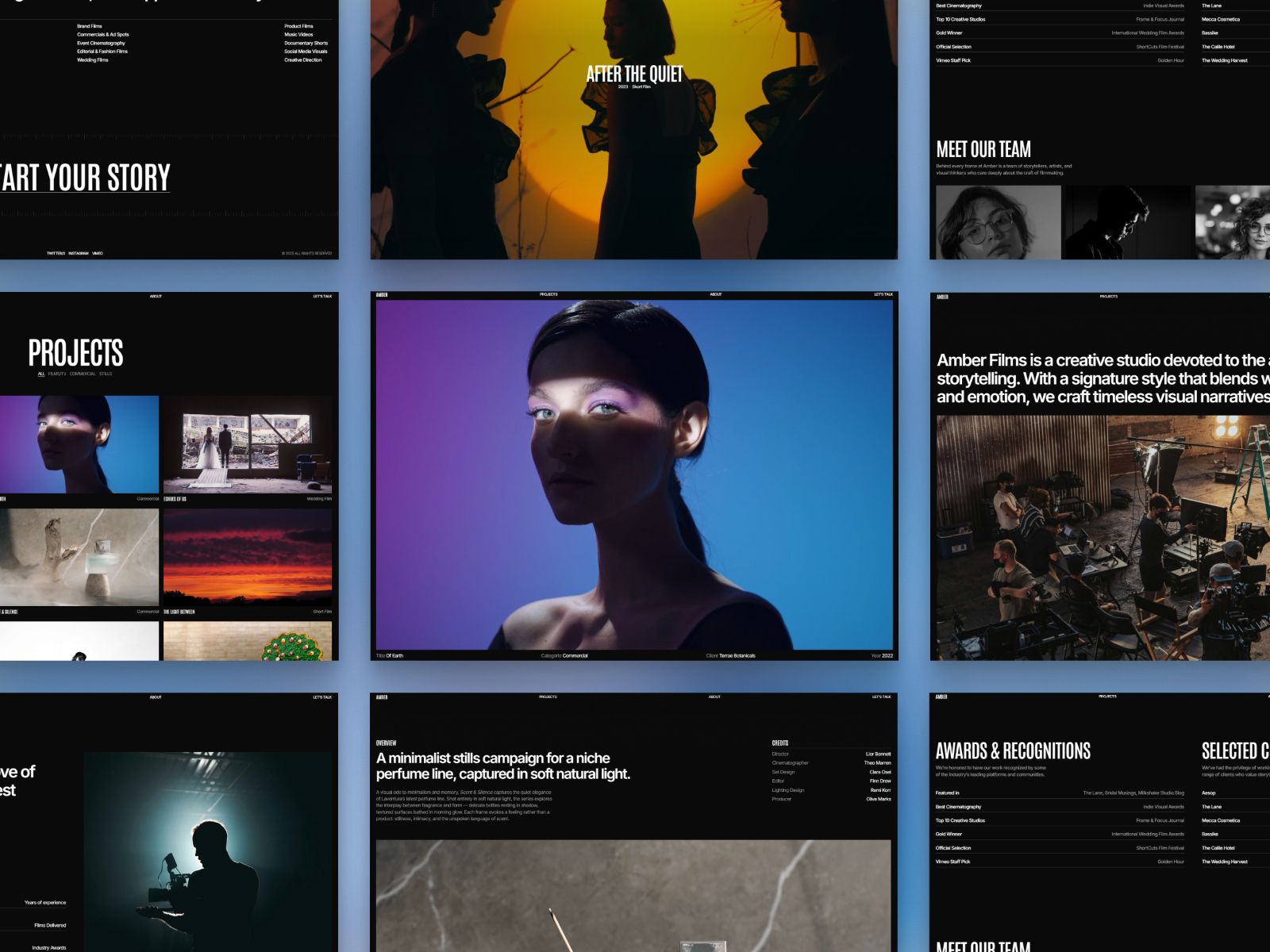 Amber — Portfolio Website Template screenshot 4