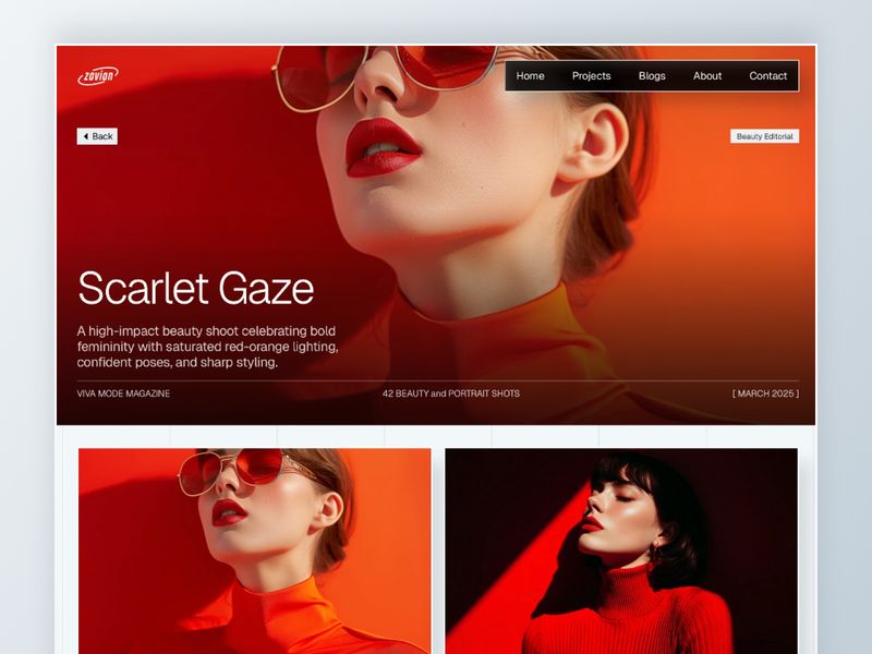 Zavian — Fotoğrafçı Web Sitesi Şablonu