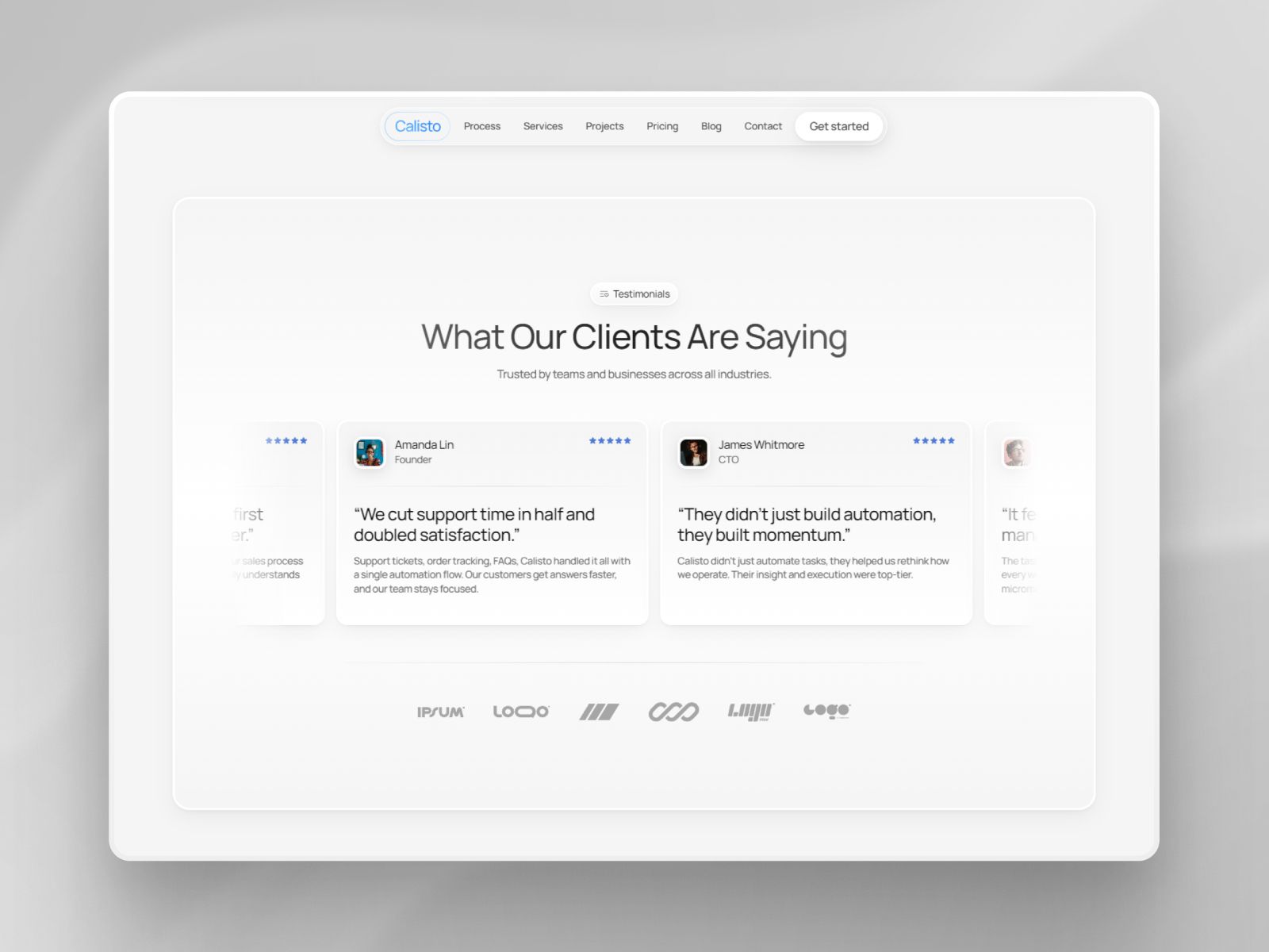 Calisto — Business Website Template screenshot 3