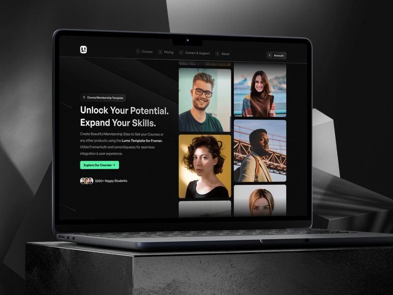 Luma — Topluluk Web Sitesi Şablonu