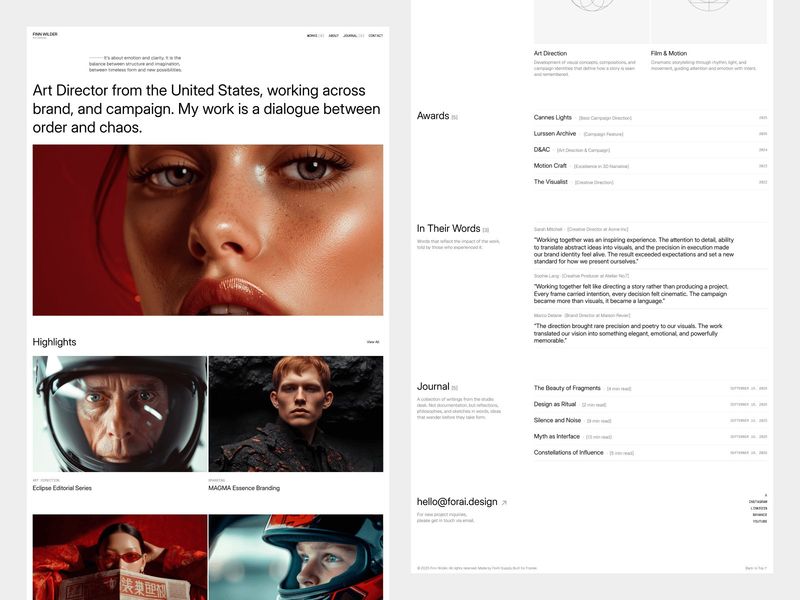 PersoPort — Portföy Web Sitesi Şablonu - Hover