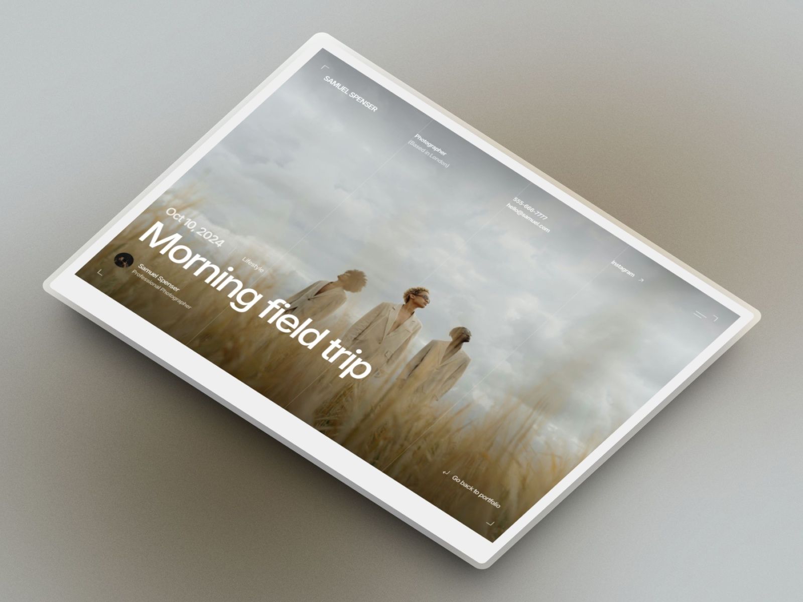 Captured — Photography Website Template screenshot 4