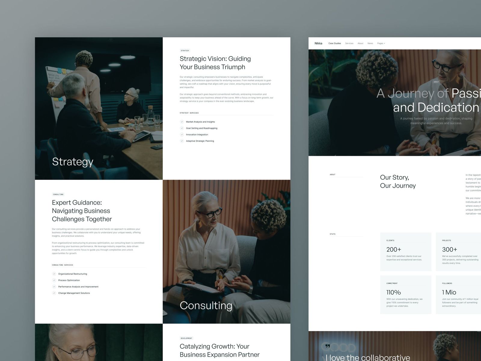 Nikka — Business Website Template screenshot 3
