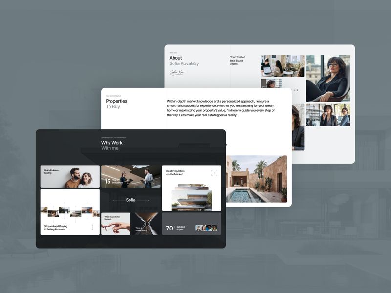 Real — Gayrimenkul Firması Web Sitesi Şablonu - Hover