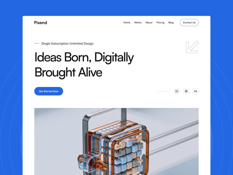 Pixend — Dijital Ajans Web Sitesi Şablonu