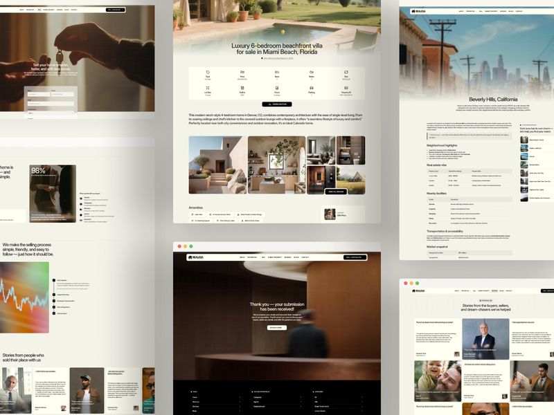 Realist — Emlak Ofisi Web Sitesi Şablonu - Hover