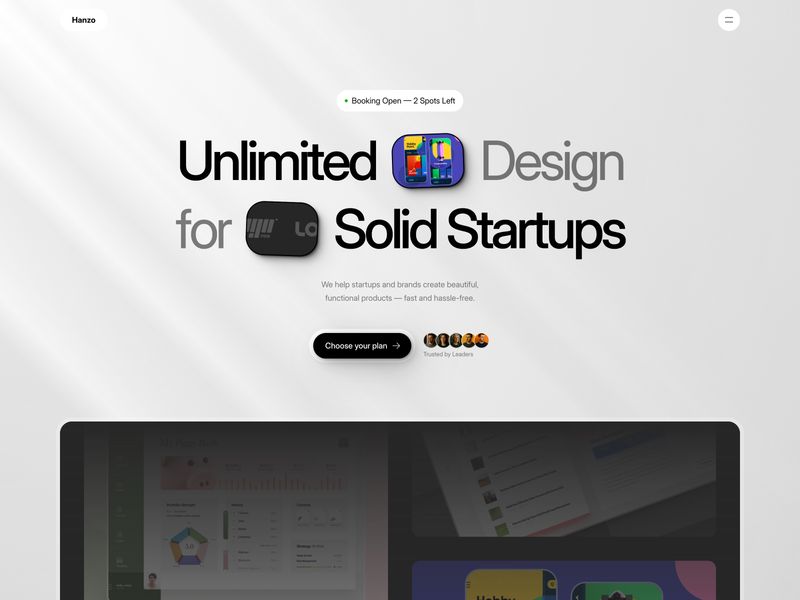 Hanzo — Yaratıcı Ajans Web Sitesi Şablonu - Hover