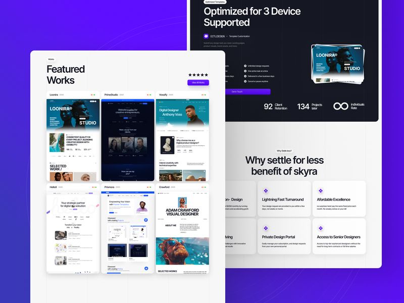 Skyris — İşletme Web Sitesi Şablonu - Hover