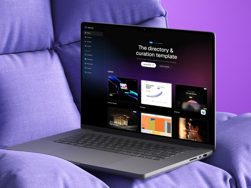 Gallereee — İşletme Web Sitesi Şablonu