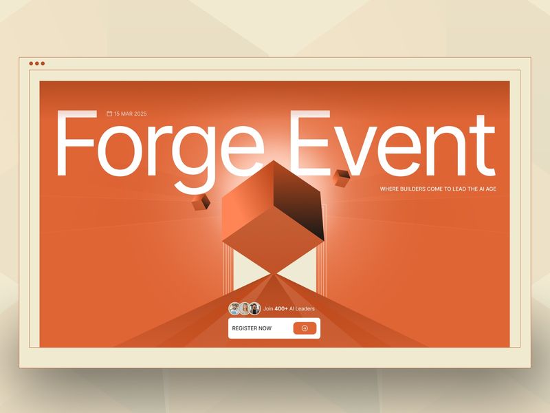 Forge Event — Konferans Web Sitesi Şablonu