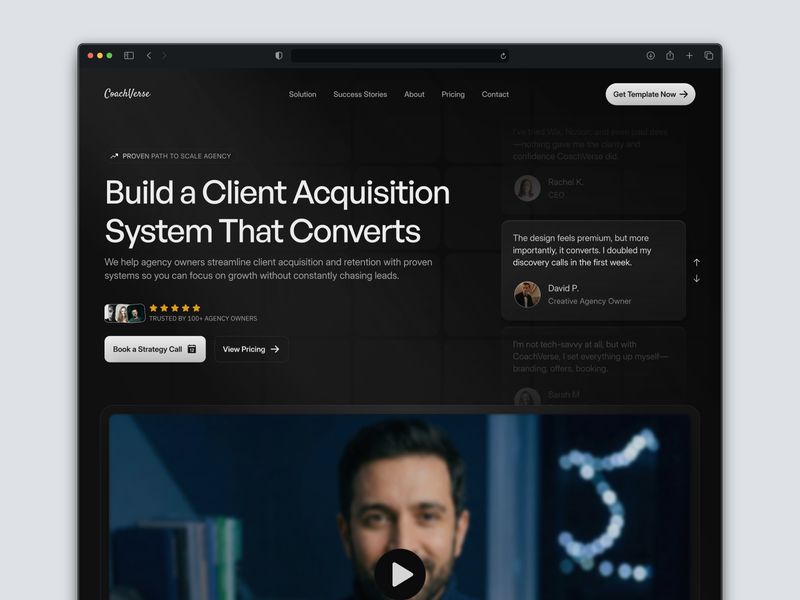 CoachVerse — Topluluk Web Sitesi Şablonu