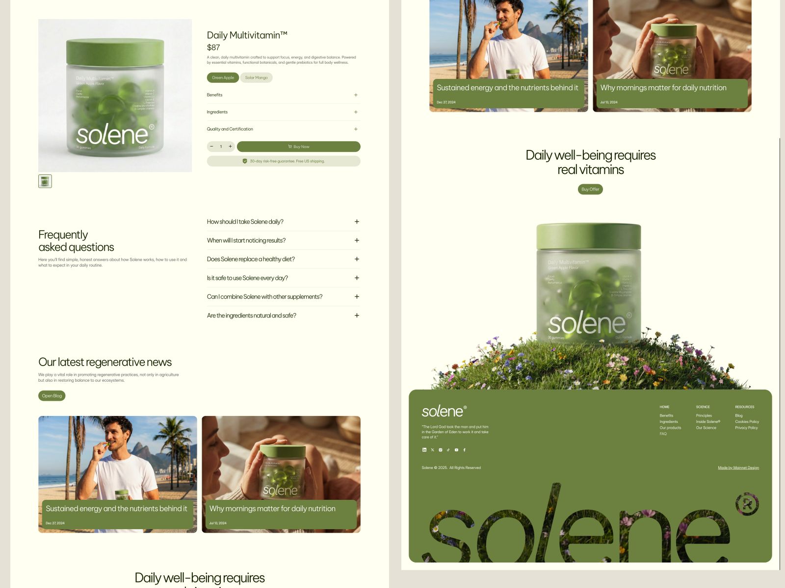 Solene® — Community Website Template screenshot 4