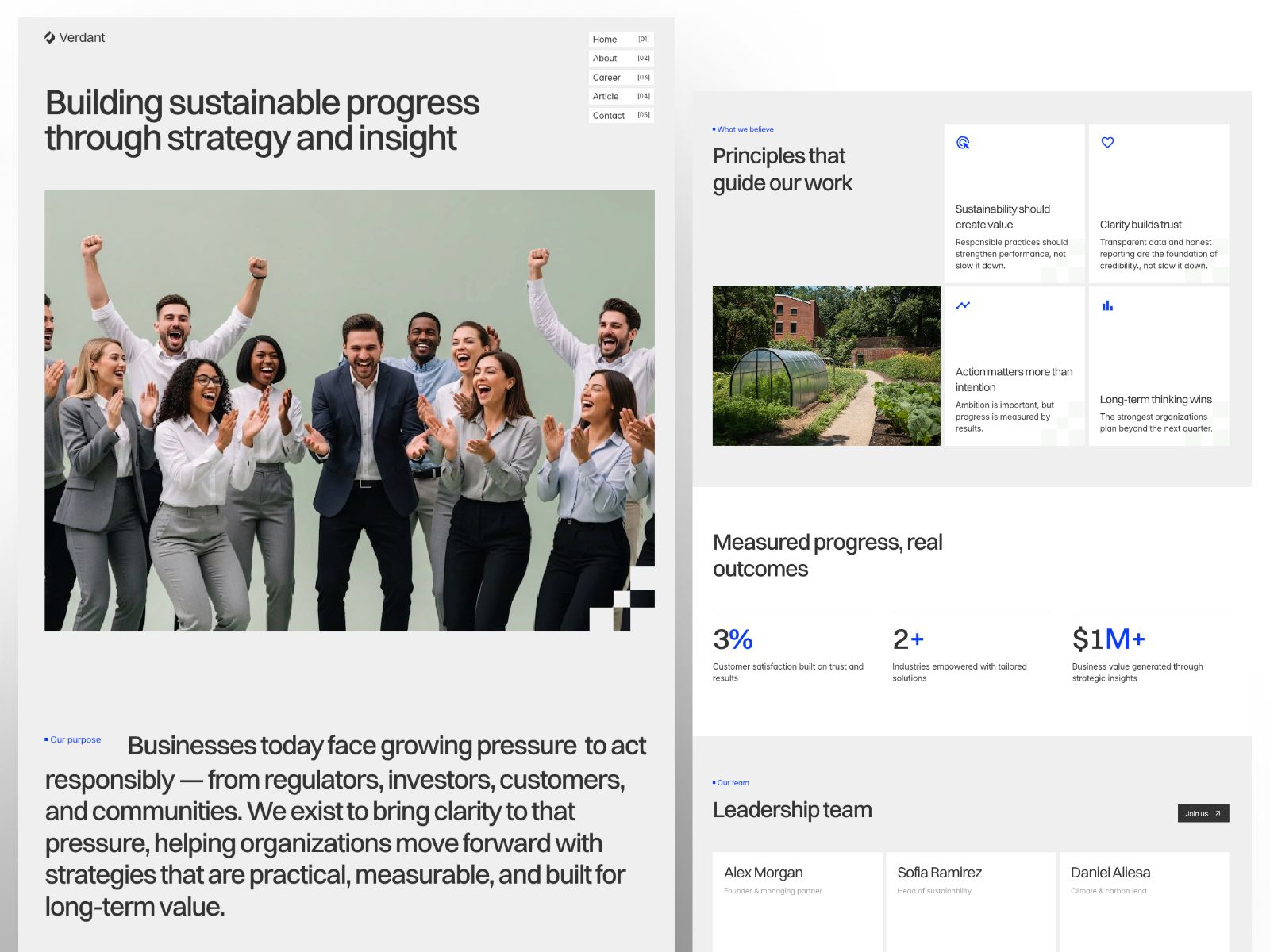 VerdantESG — Community Website Template screenshot 3
