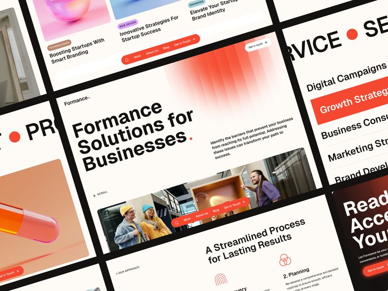 Formance — İşletme Web Sitesi Şablonu - Hover