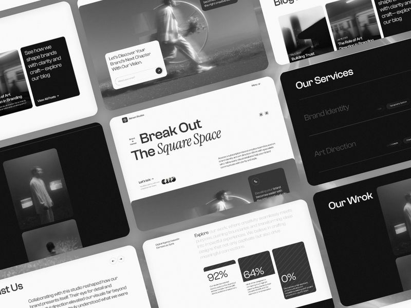 Sham — Yaratıcı Web Sitesi Şablonu - Hover