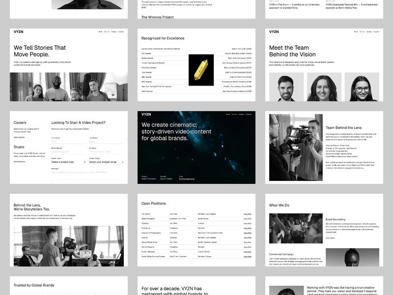 VYZN — İşletme Web Sitesi Şablonu - Hover
