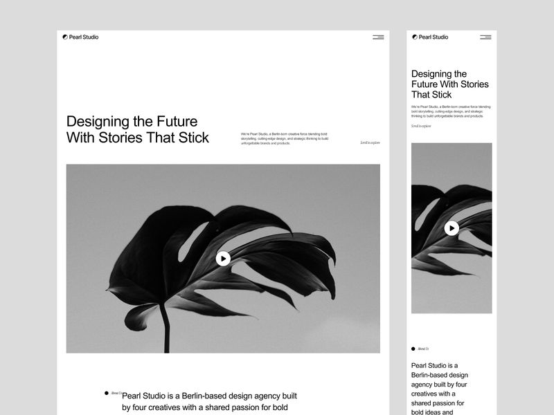 Pearl Studio — Yaratıcı Web Sitesi Şablonu