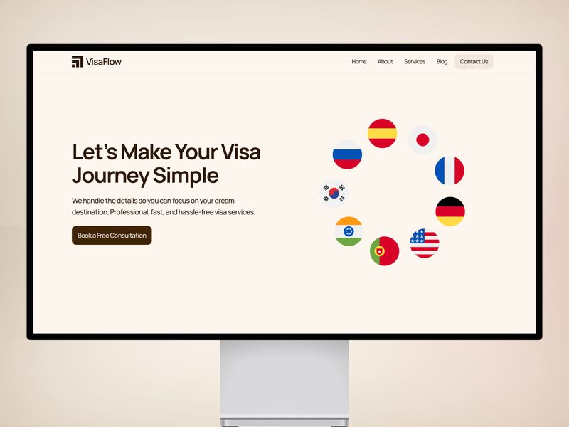 VisaFlow — Danışmanlık Web Sitesi Şablonu