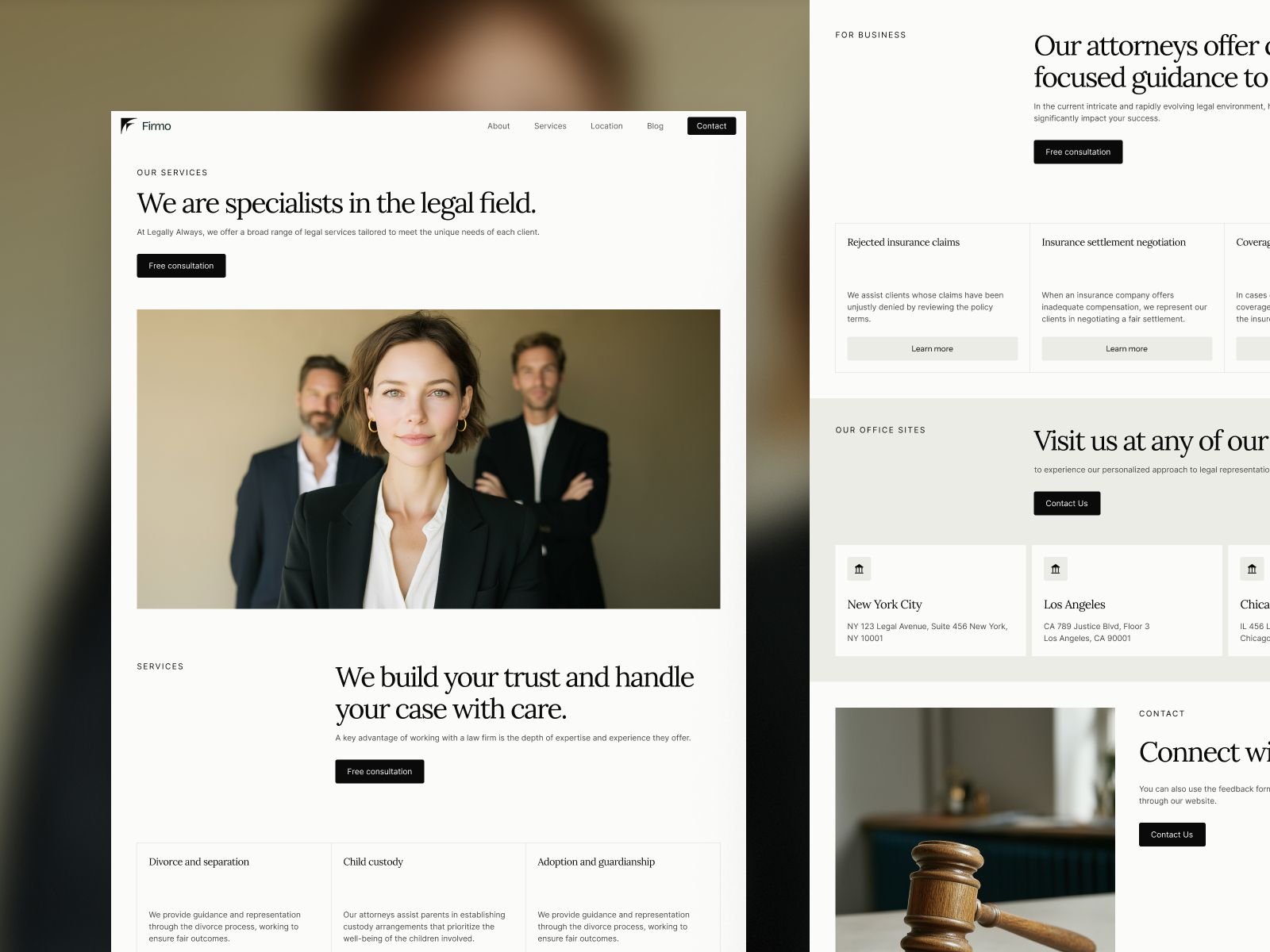 Firmo — Law Firm Website Template screenshot 3