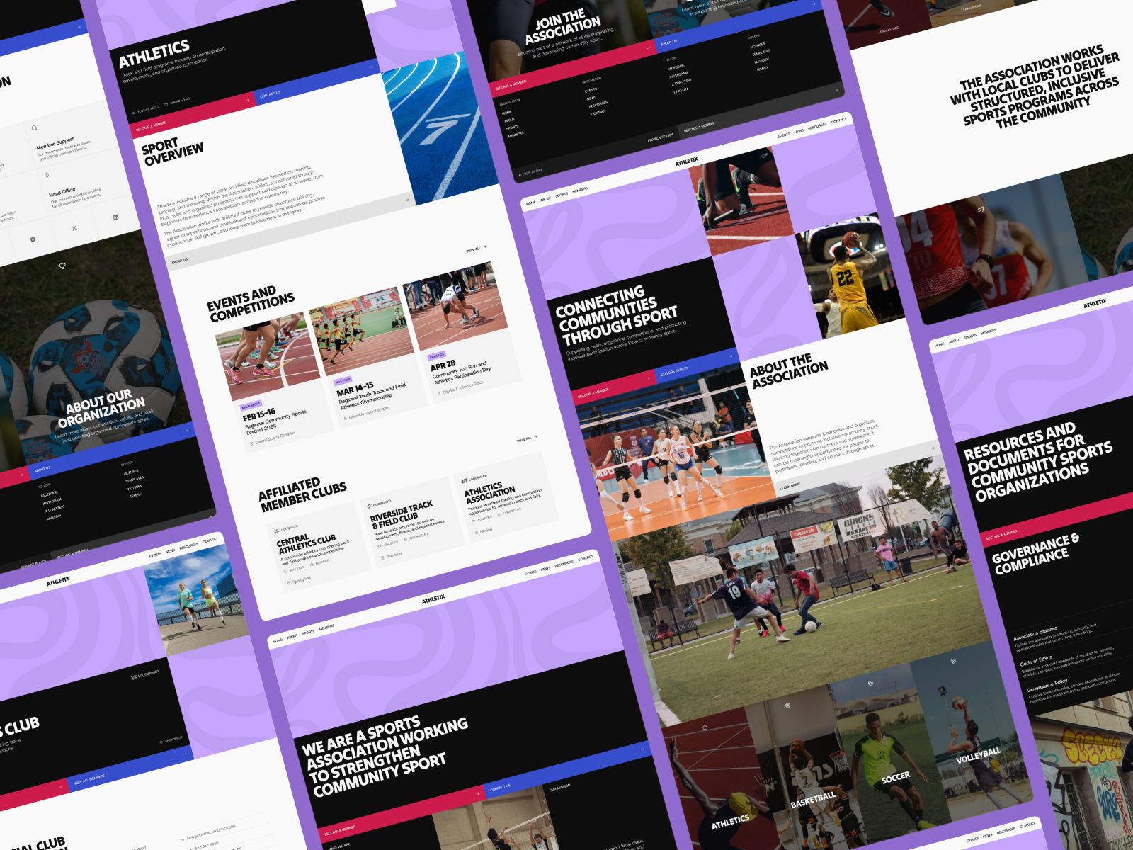 Athletix — Community Sports Website Template screenshot 3