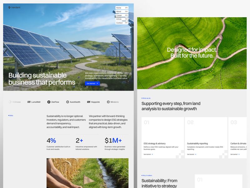 VerdantESG — Topluluk Web Sitesi Şablonu - Hover