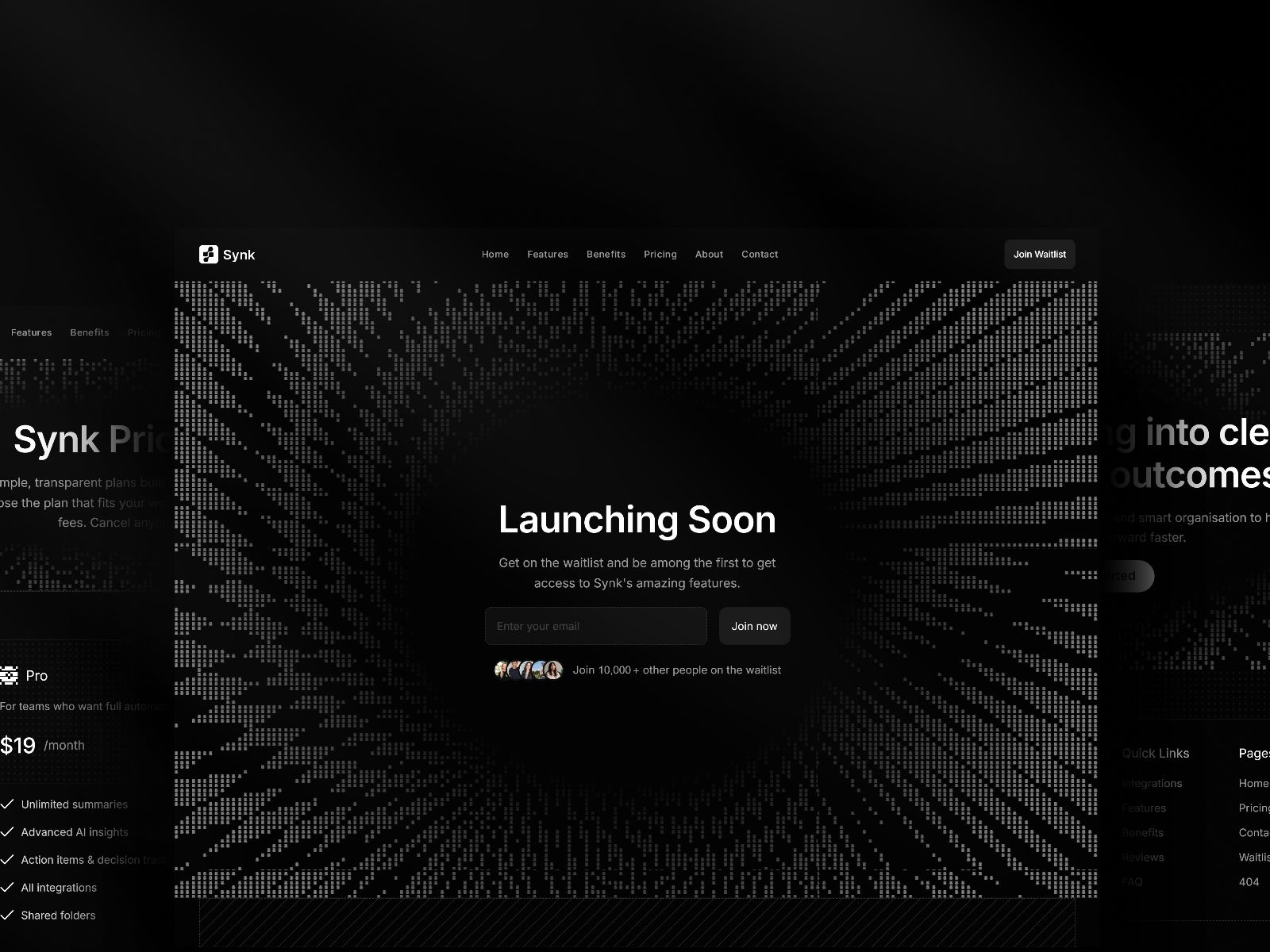 Synk — SaaS Website Template screenshot 3