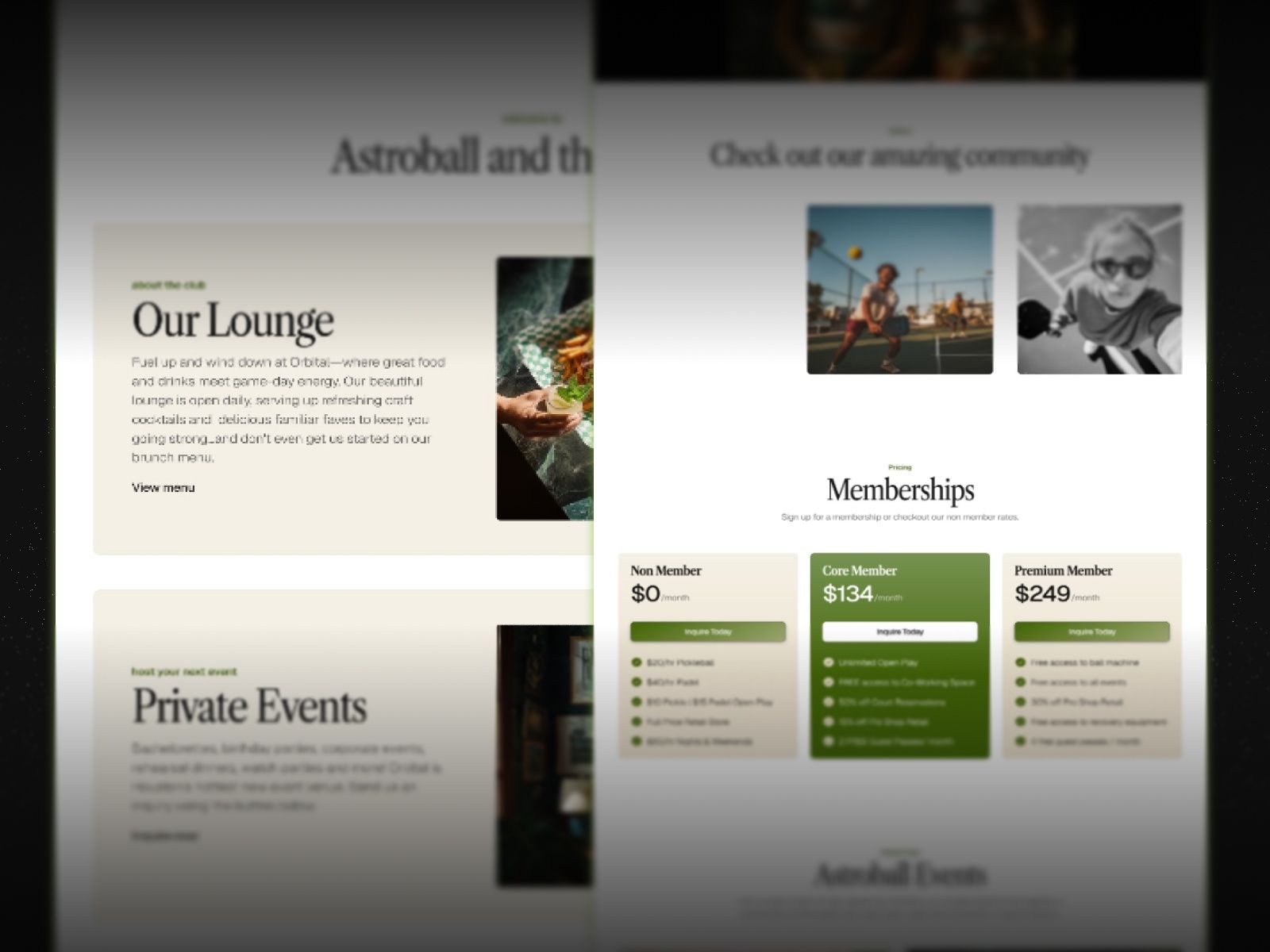 Astroball — Sports Community Website Template screenshot 3