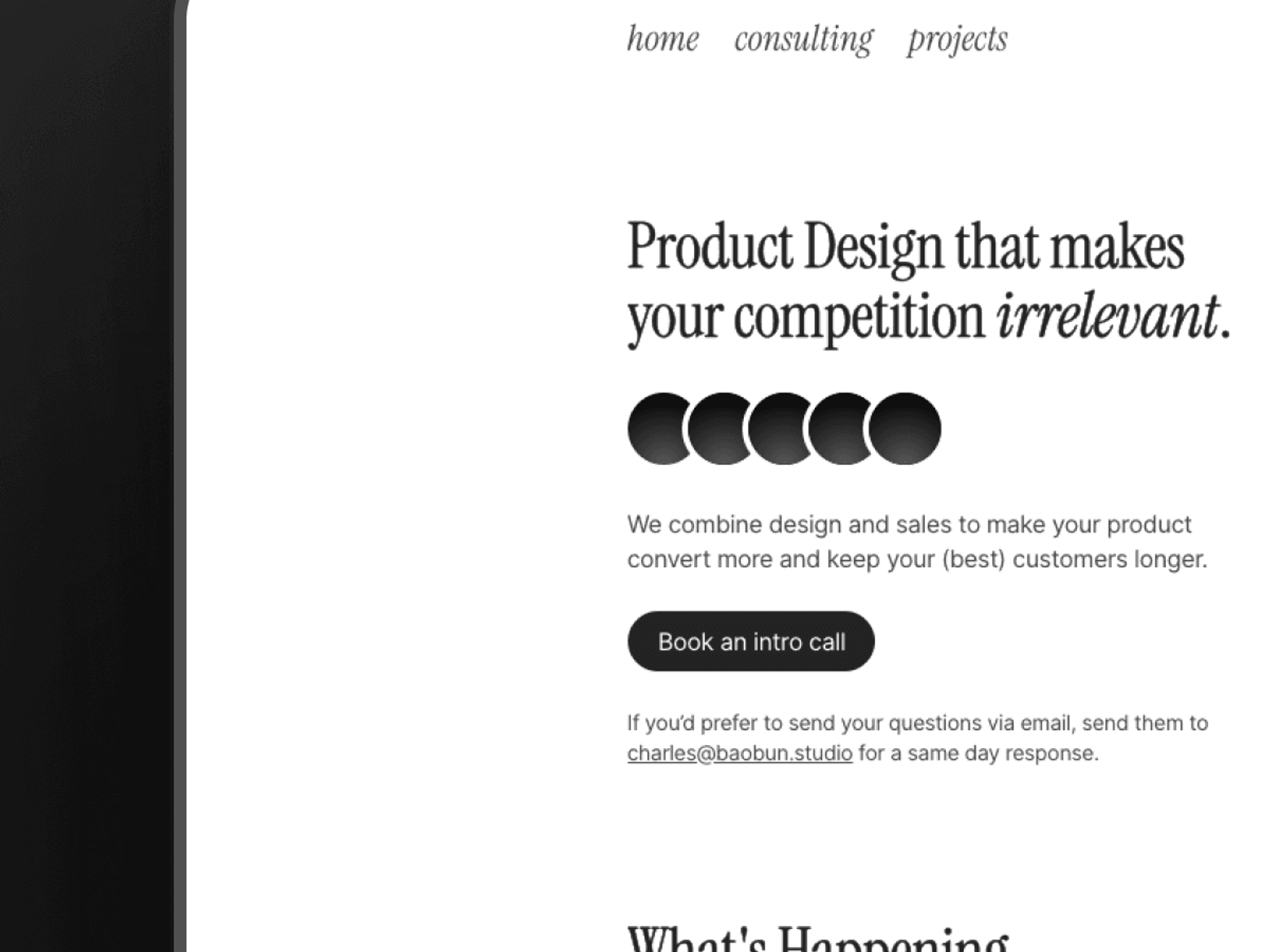 Simplistic — Creative Website Template screenshot 1