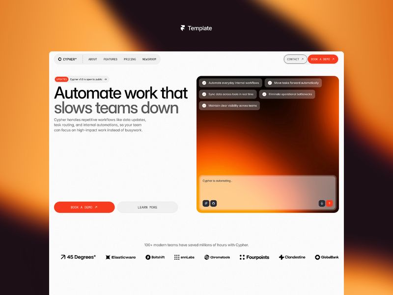 Cypher — İşletme Web Sitesi Şablonu