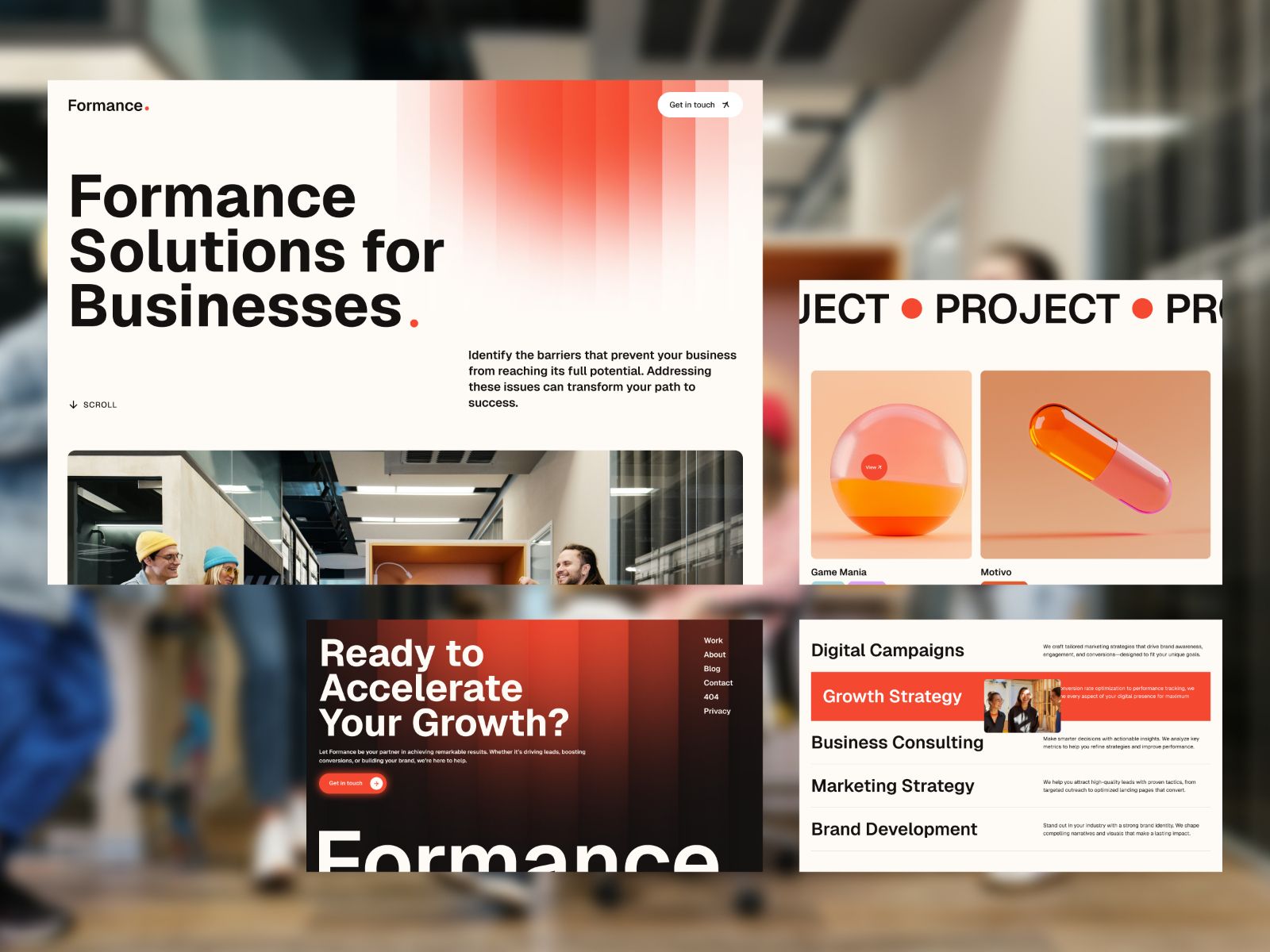 Formance — Business Website Template screenshot 3