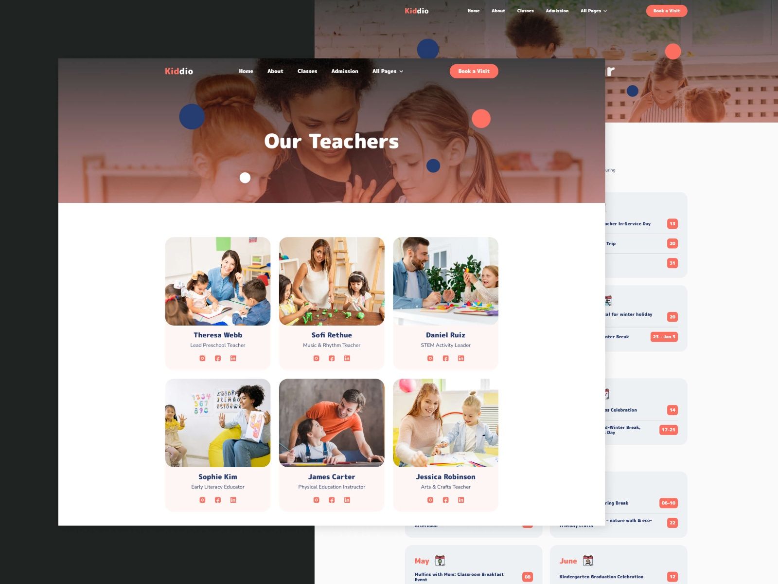 Kiddio — Kids Education Website Template screenshot 4