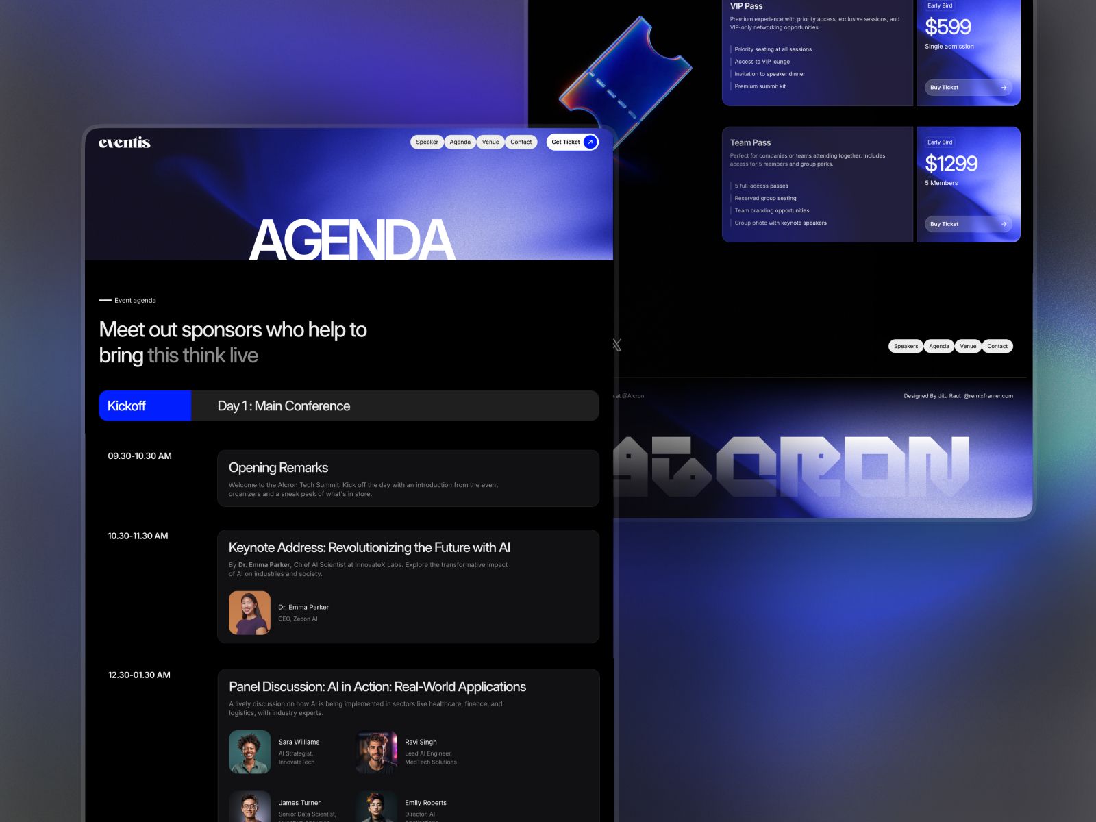 Eventis — Conference Website Template screenshot 4