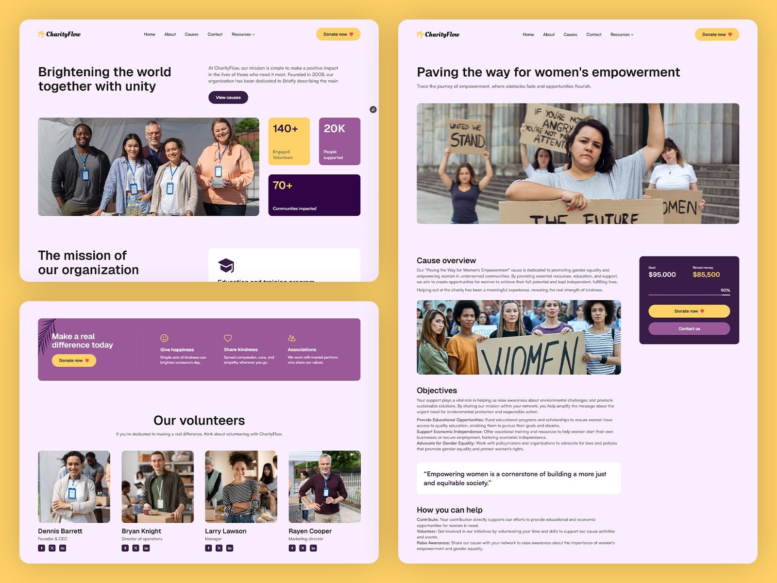 Charityflow — Nonprofit Website Template screenshot 4