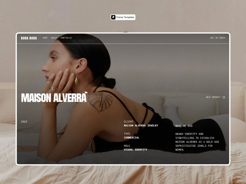 Bora Bora — Yaratıcı Web Sitesi Şablonu - Hover