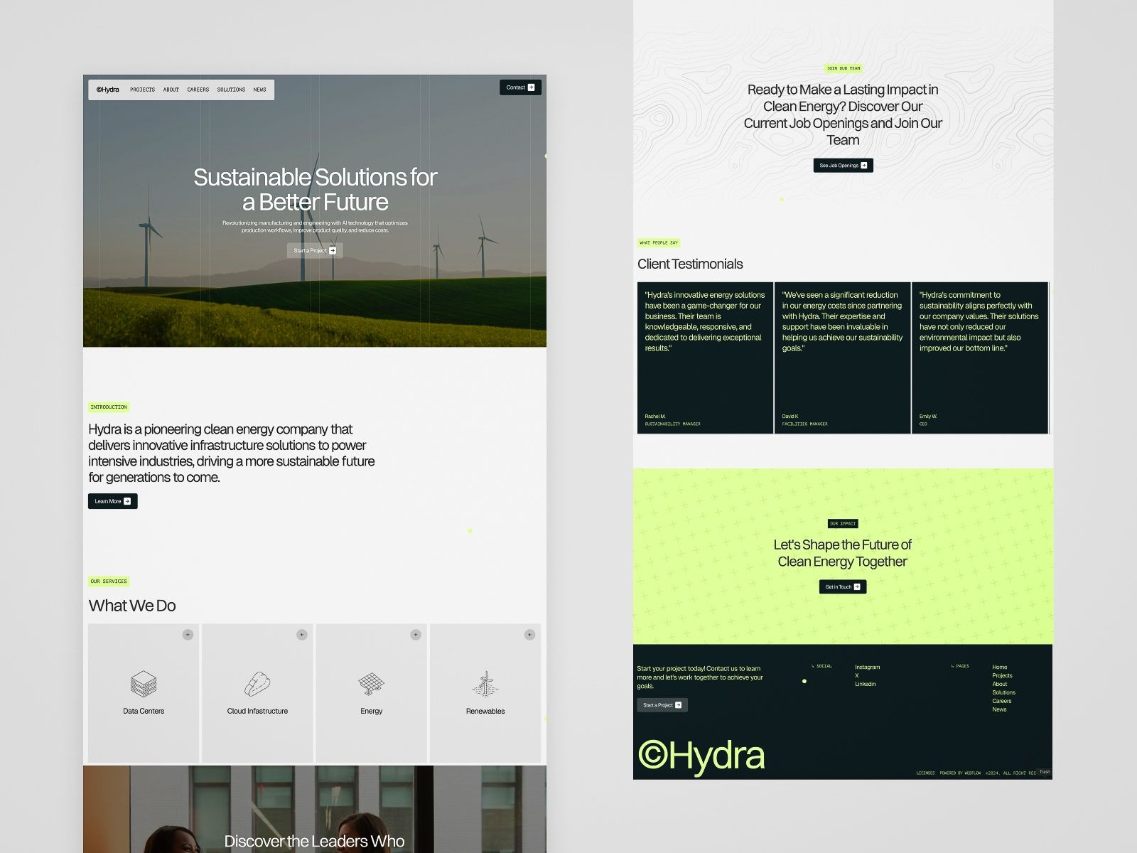 Hydra — Business Website Template screenshot 3