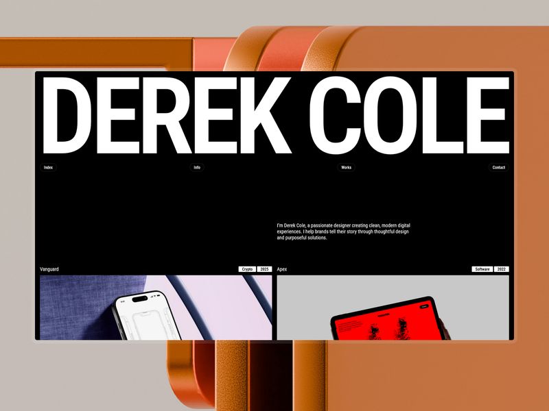 Cole — Yaratıcı Portföy Web Sitesi Şablonu